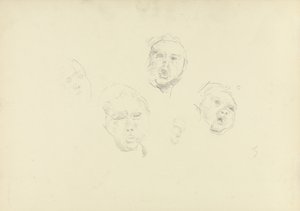 Studio di teste, per la Grotta del Vitello d